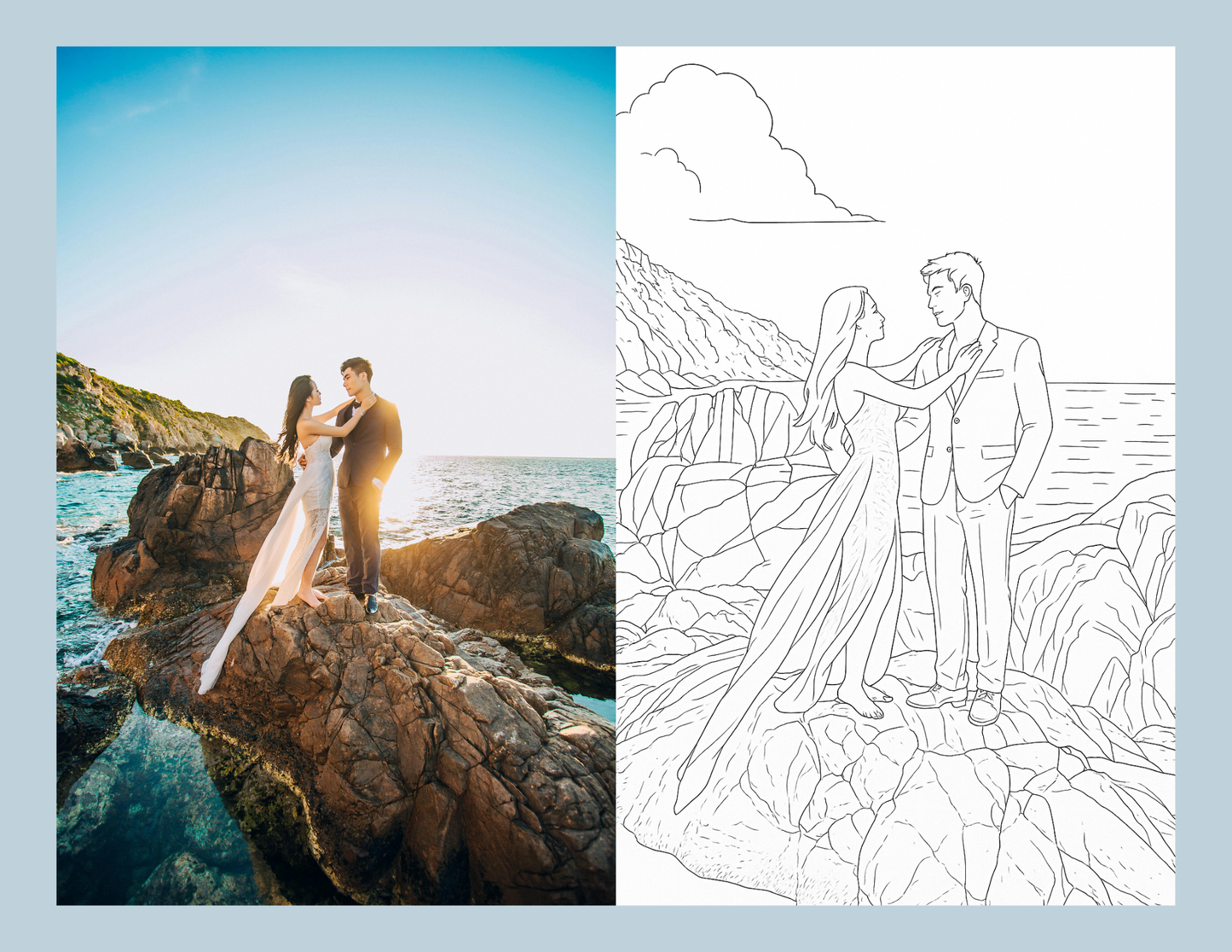 Custom Coloring Book with Photos