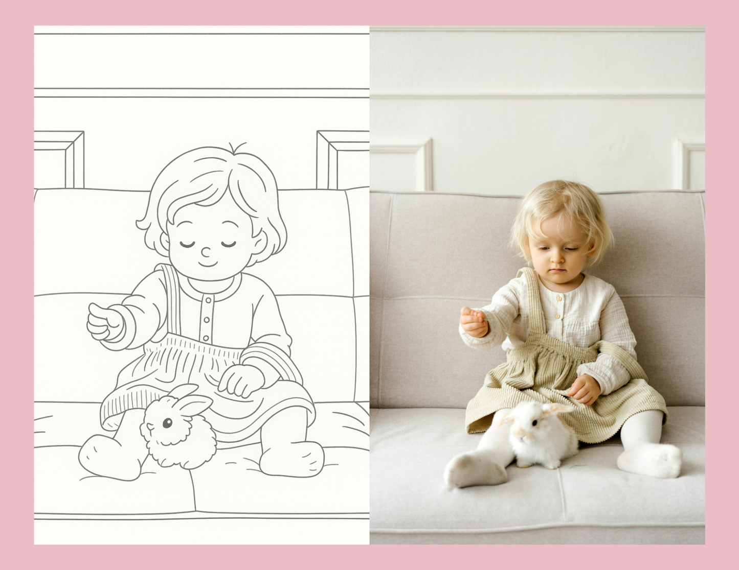 Custom Coloring Book with Photos