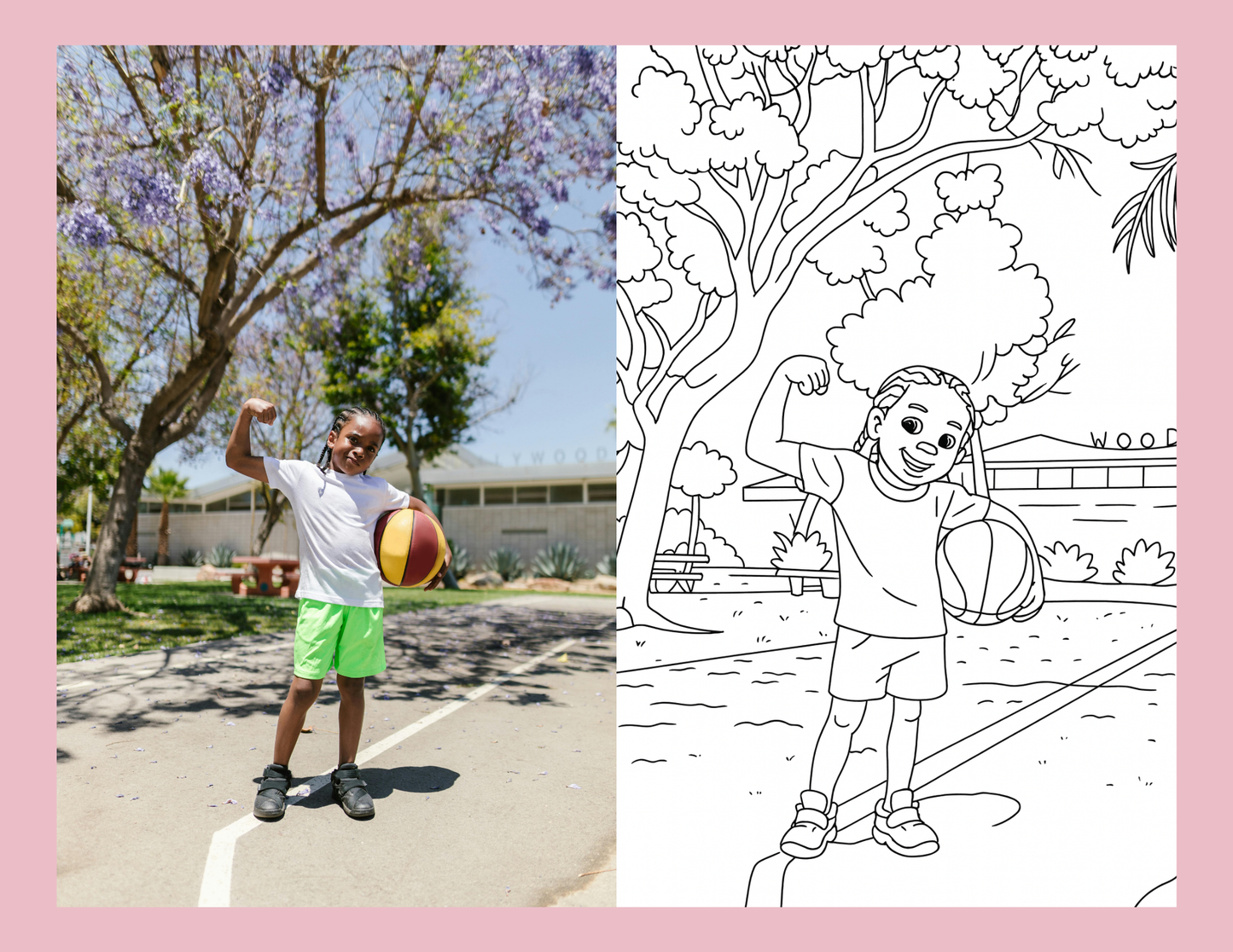 Custom Coloring Book with Photos
