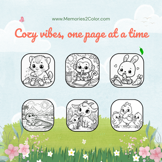 Cute Animal Coloring Book – 100 Adorable Creatures to Color & Relax