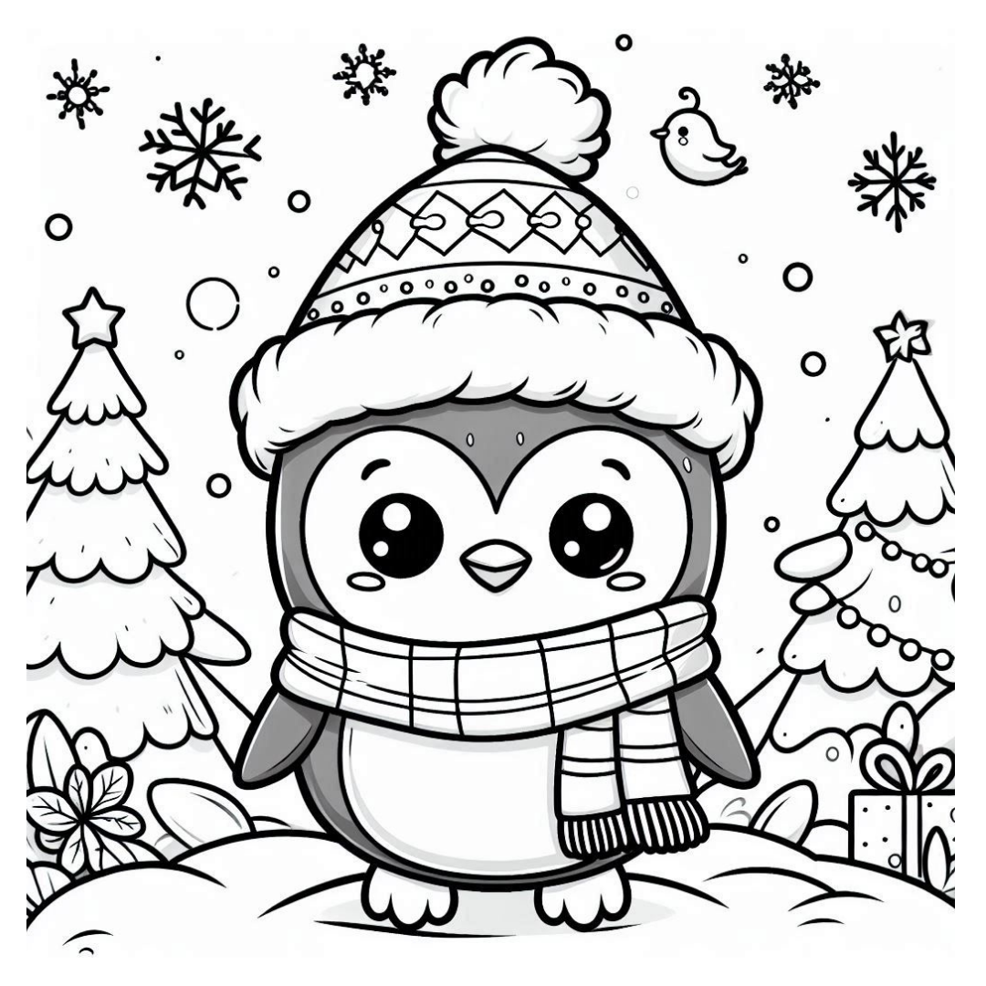 Super Cute Christmas Coloring Book – 100 Adorable Holiday Pages to Color & Enjoy