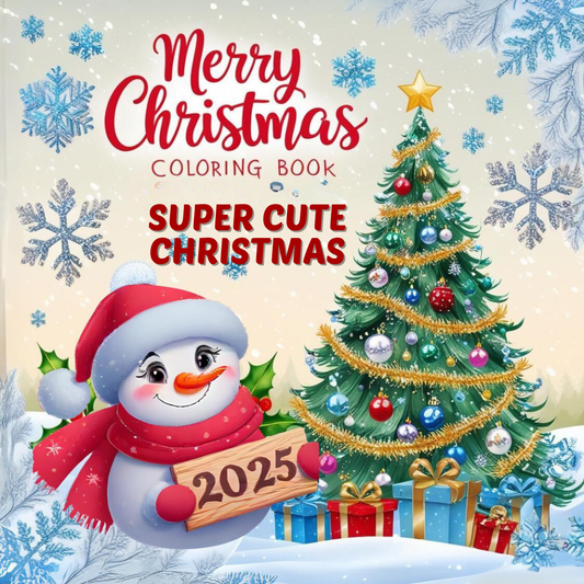 Super Cute Christmas Coloring Book – 100 Adorable Holiday Pages to Color & Enjoy
