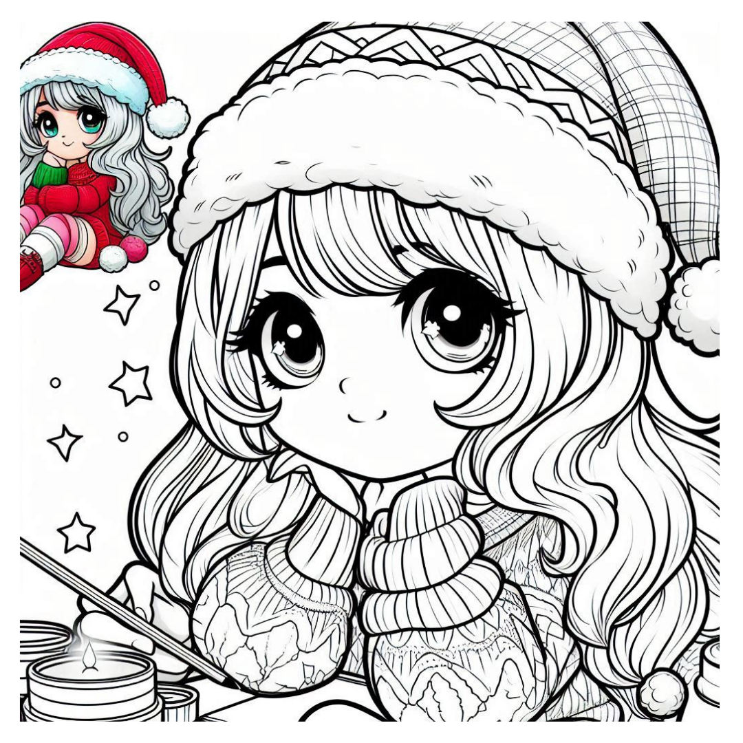 Super Cute Christmas Coloring Book – 100 Adorable Holiday Pages to Color & Enjoy