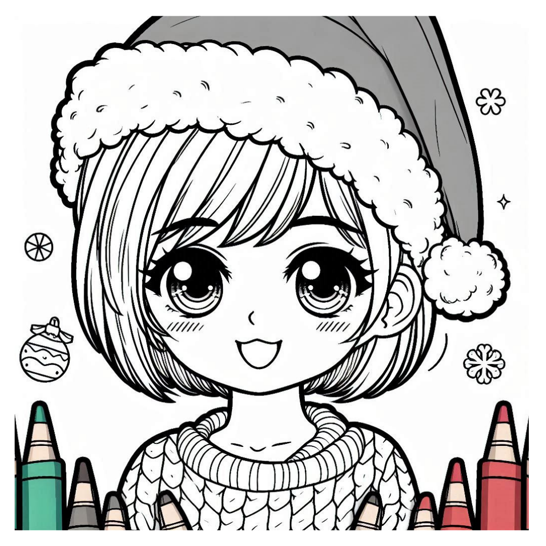 Super Cute Christmas Coloring Book – 100 Adorable Holiday Pages to Color & Enjoy