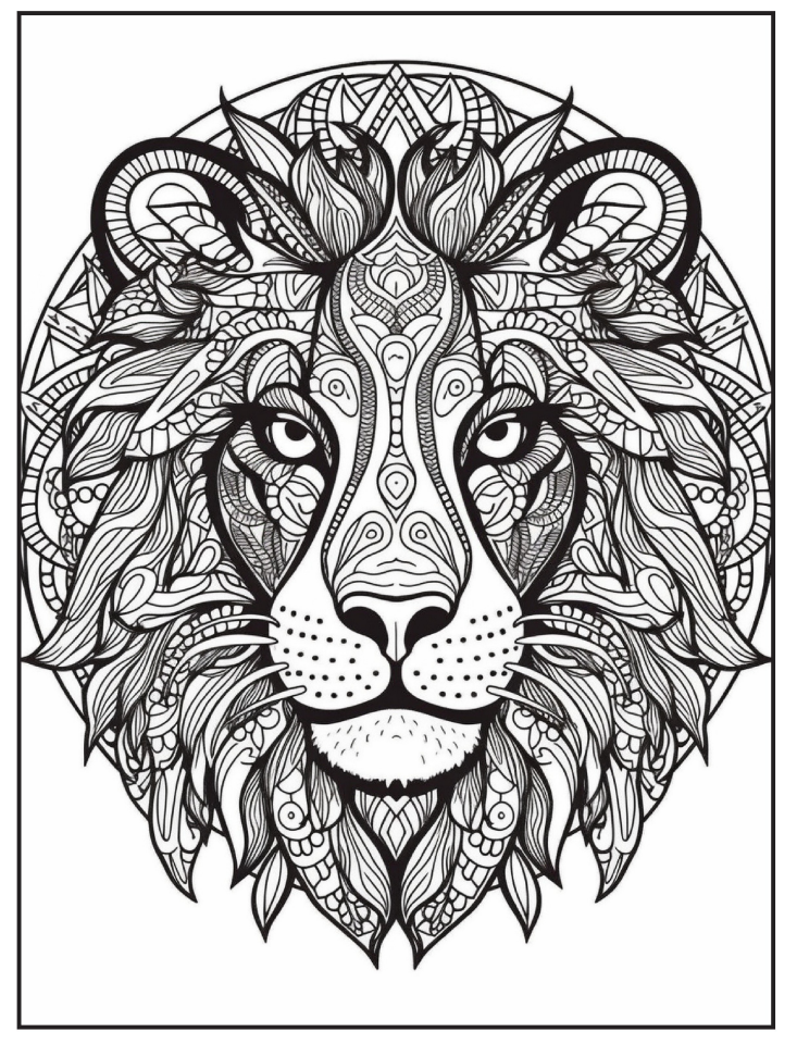 Wild Elegance Coloring Book – 50 Intricate Animal Designs for Calm & Creativity
