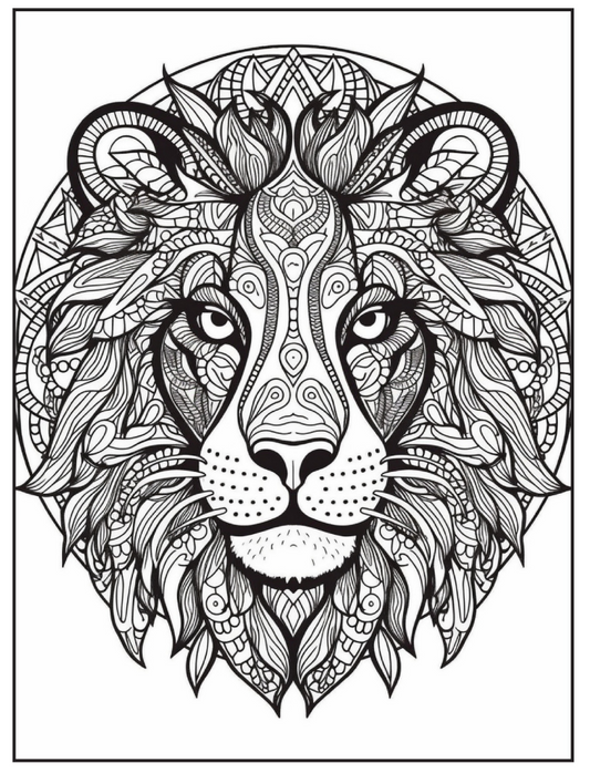 Wild Elegance Coloring Book – 50 Intricate Animal Designs for Calm & Creativity