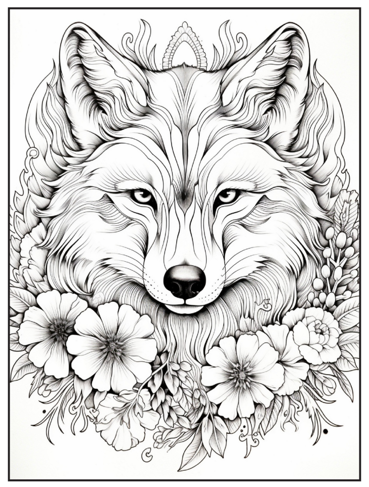 Wild Elegance Coloring Book – 50 Intricate Animal Designs for Calm & Creativity