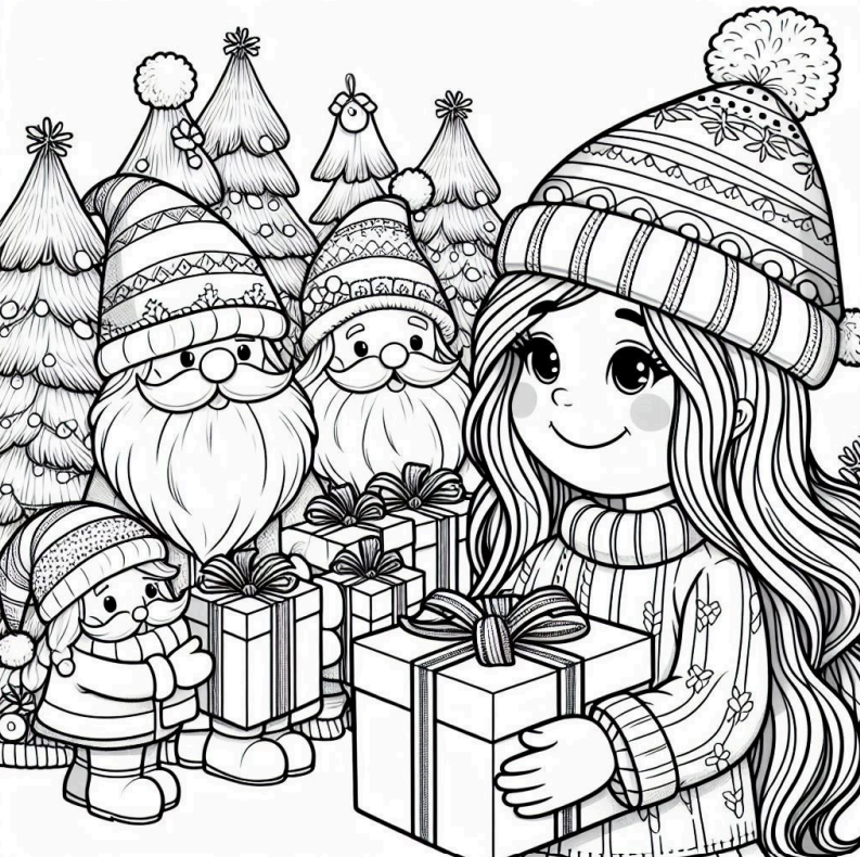 Cozy Christmas Girls Coloring Book – 50+ Festive & Aesthetic Holiday Pages
