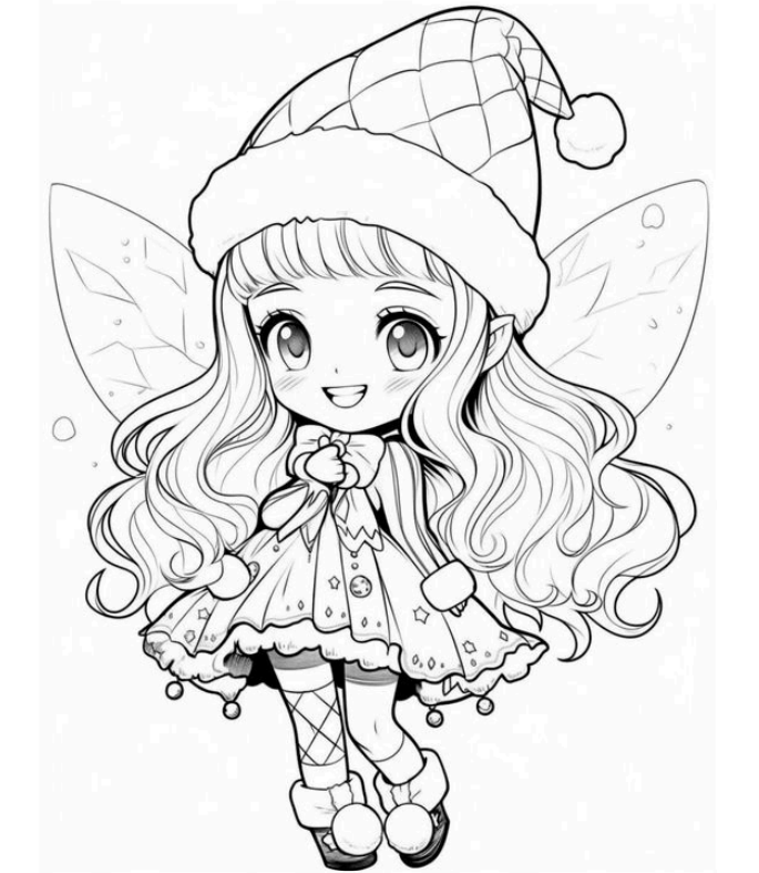 Cozy Christmas Girls Coloring Book – 50+ Festive & Aesthetic Holiday Pages
