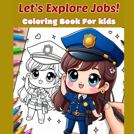 Career Explorer Coloring Book – 48 Creative Pages to Inspire & Unwind